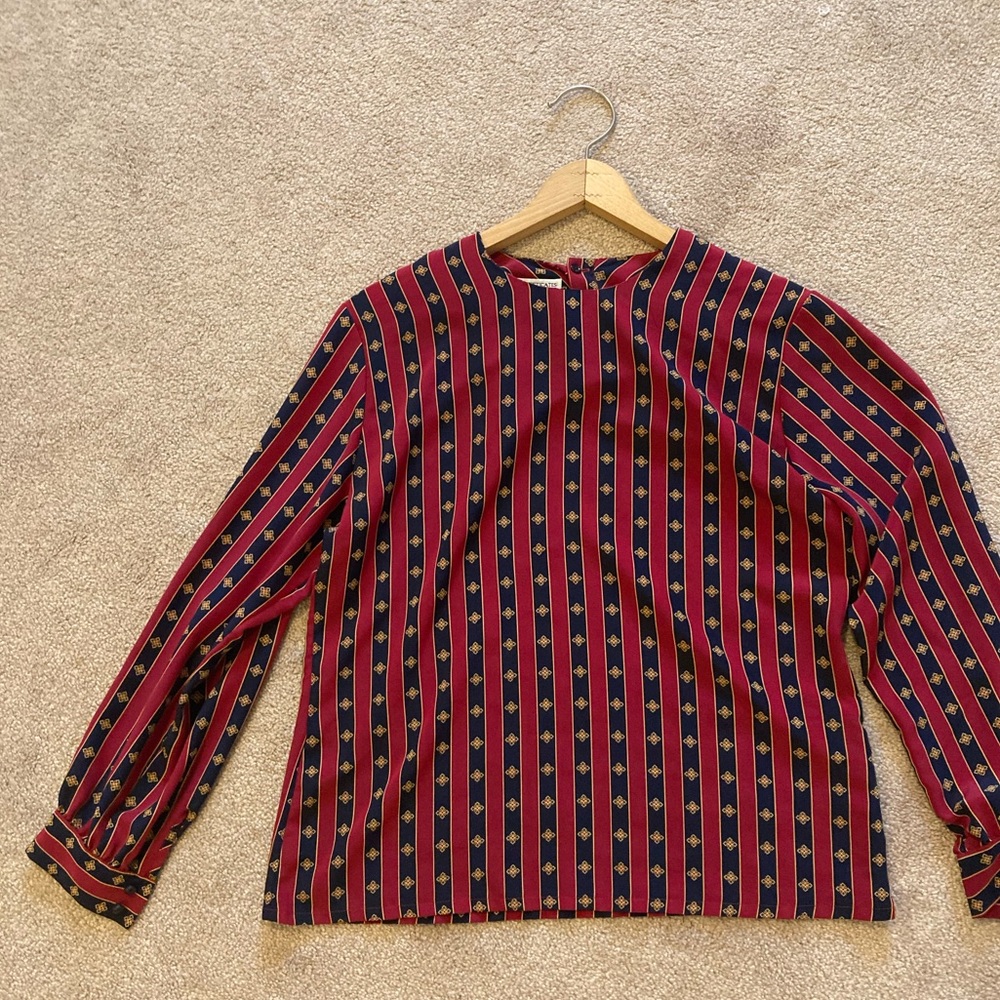 Miss Sophisticates by Pendleton MADE IN USA Vintage Blouse Long Sleeve